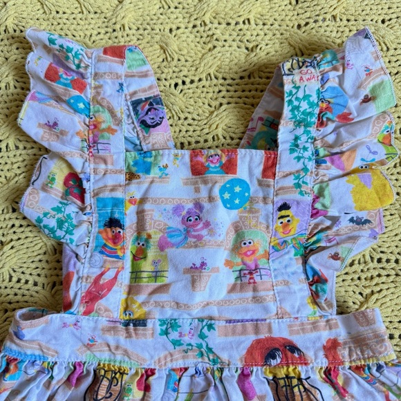 Handmade girls Sesame Street Inspired Dress size 3-4 T - Picture 2 of 7
